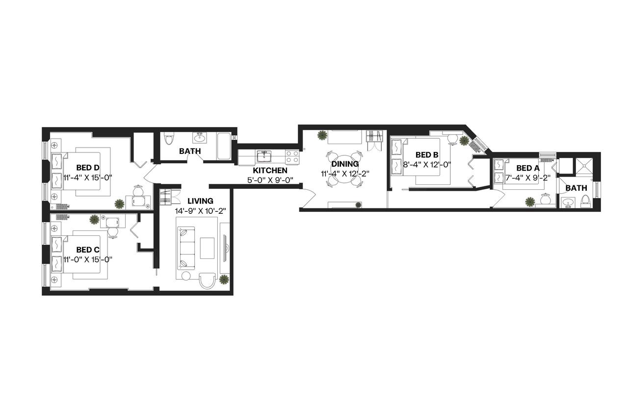  #290: Hell's Kitchen - Twin Bedroom A W/Private Bathroom  -  #290: Hell's Kitchen  - Gallery -  9