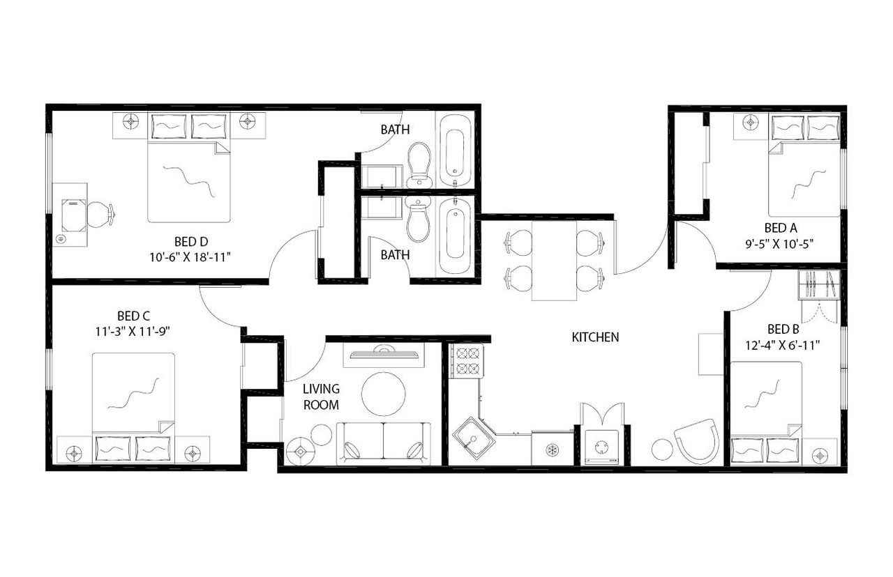 #1648: Flatbush - Queen Bedroom D W/ Private Bathroom - #1648: Flatbush - Gallery - 2