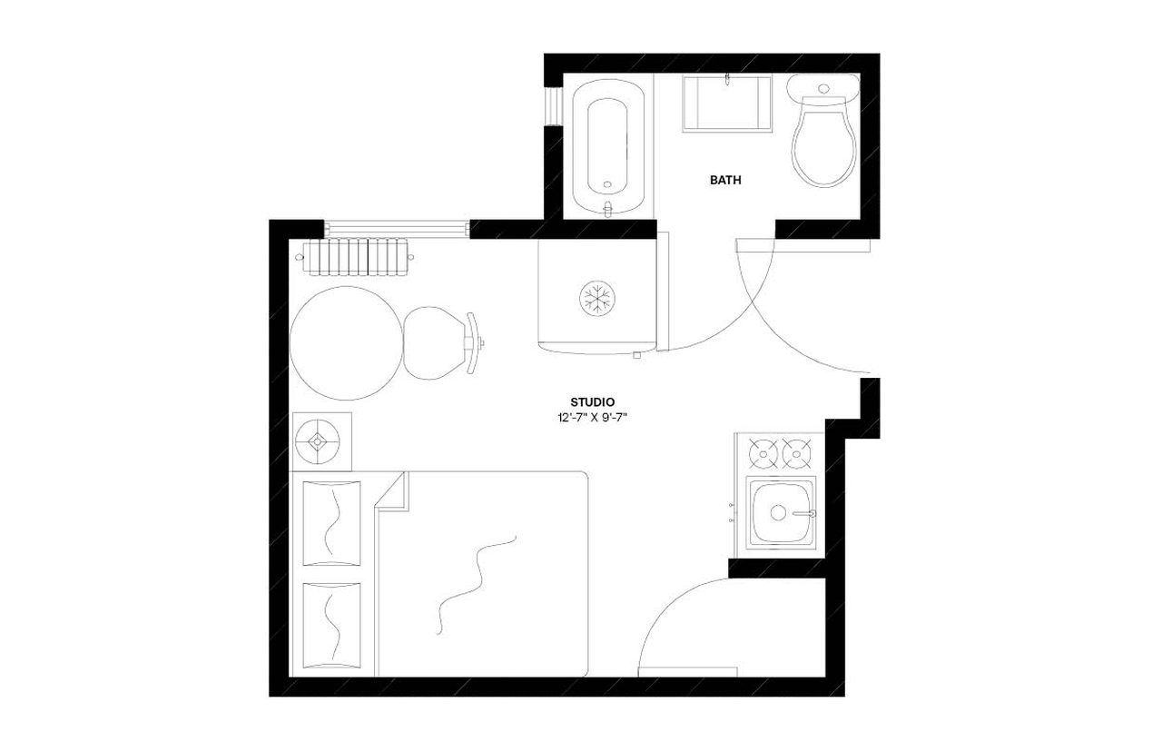 #907: Columbus Circle - Studio (Full) - #907: Columbus Circle - Gallery - 8
