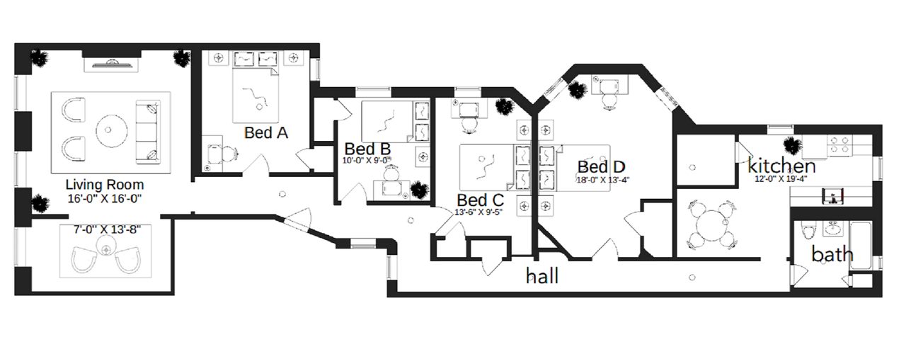 #119: Central Harlem - Queen Bedroom A - #119: Central Harlem - Gallery - 10