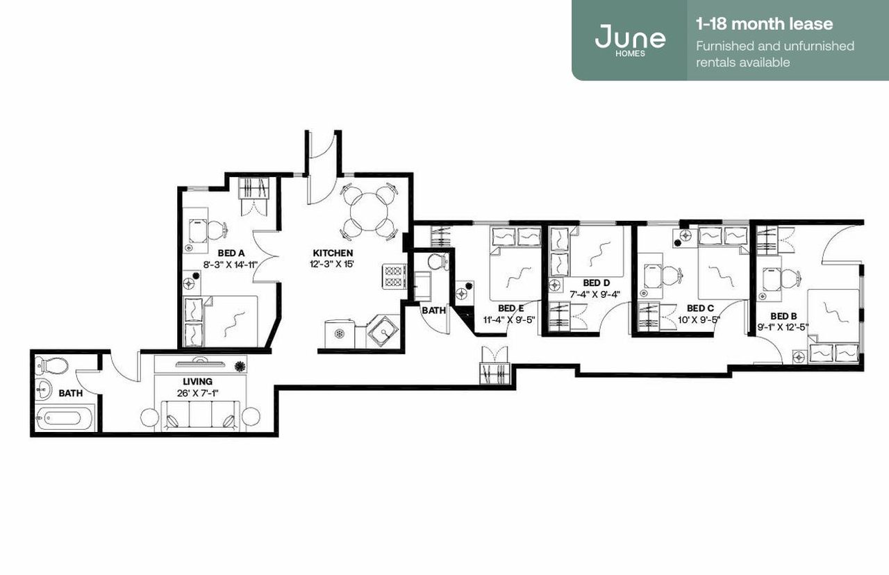  #909: Bedford-Stuyvesant - Full Bedroom A  -  #909: Bedford-Stuyvesant  - Gallery -  2