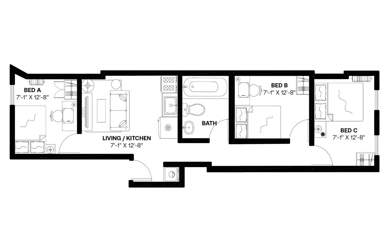  #480: Upper East Side - Full Bedroom B  -  #480: Upper East Side  - Gallery -  15