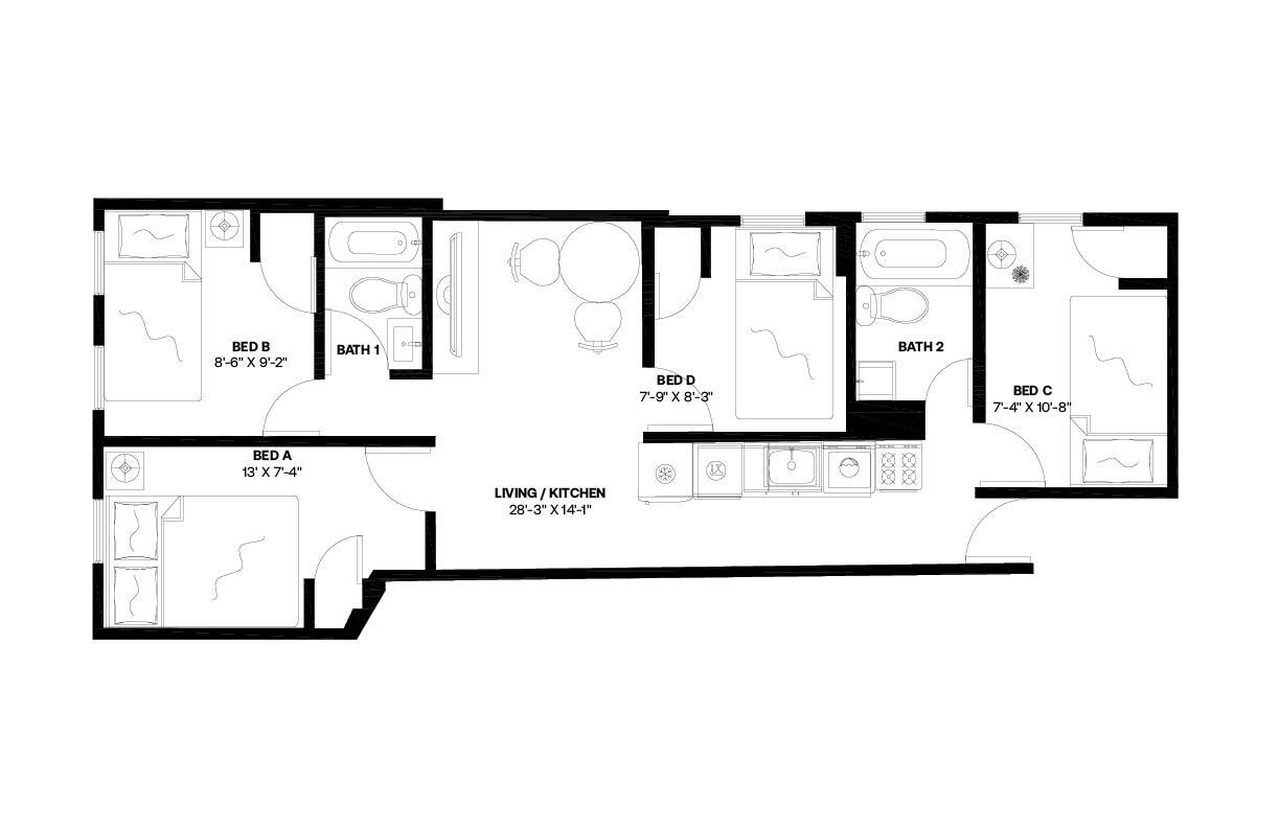 #761: Upper West Side - Twin Bedroom D - #761: Upper West Side - Gallery - 13