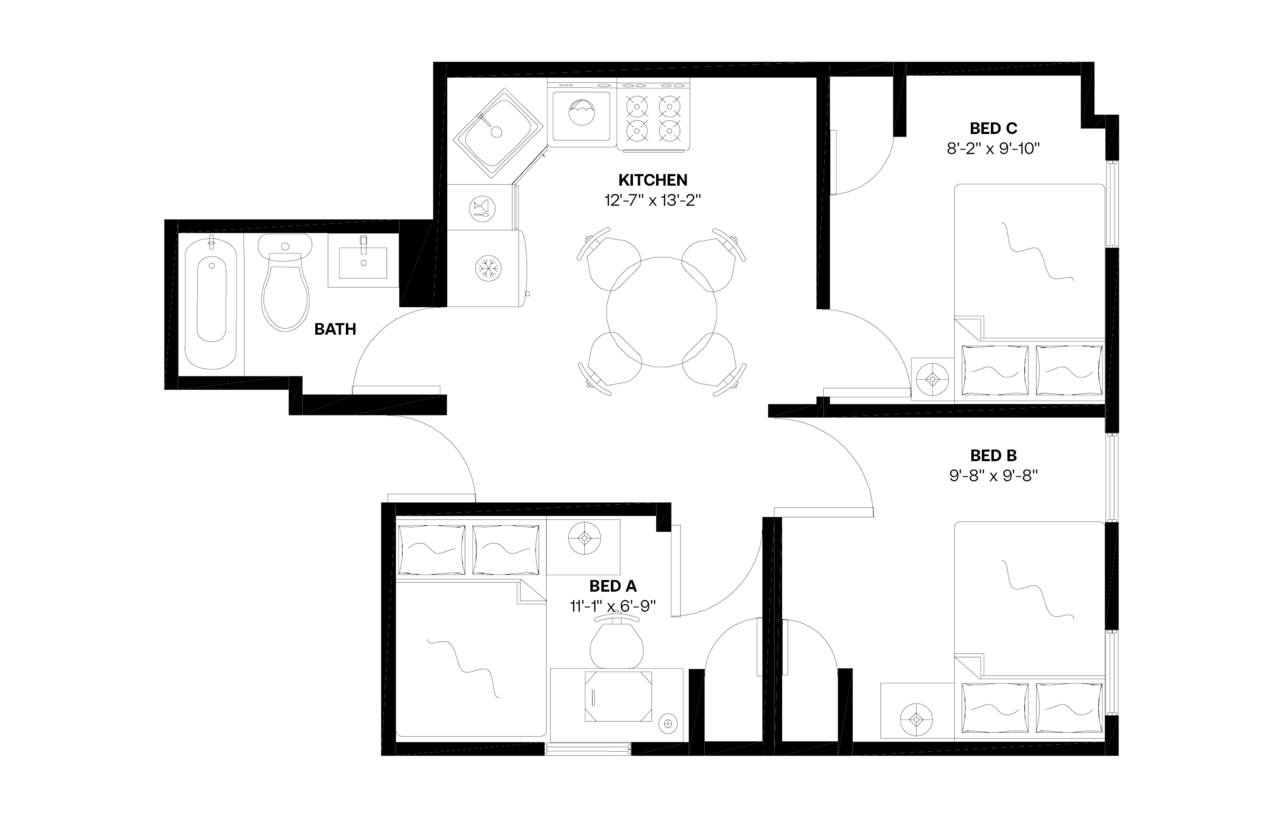 #756: Upper West Side - Full Bedroom C - 4