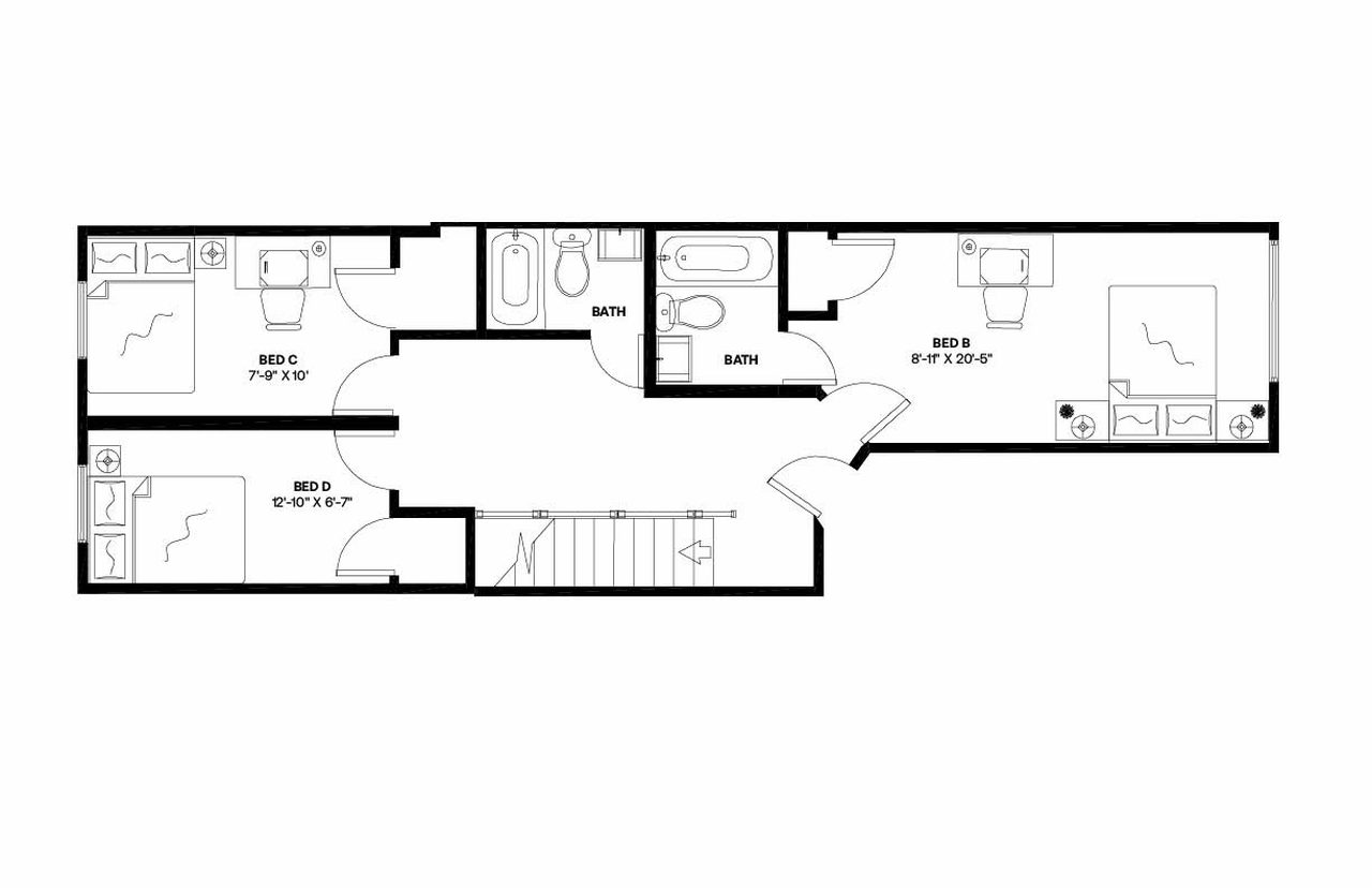  #1078: Fort Greene - Full Bedroom A  -  #1078: Fort Greene  - Gallery -  2