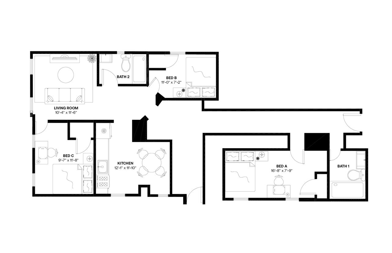 #891: Morningside Heights - Queen Bedroom C - #891: Morningside Heights - Gallery - 7