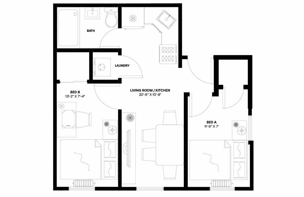  #1112: Gramercy - Full Bedroom A  -  #1112: Gramercy  - Gallery -  1