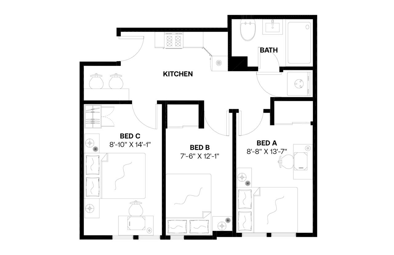 #572: East Village - Queen Bedroom B - #572: East Village - Gallery - 7