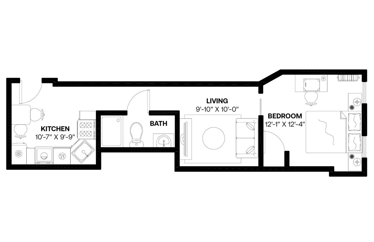 #500: East Harlem - 1 Bedroom (Queen) Furnished Only  -  #500: East Harlem  - Gallery -  7