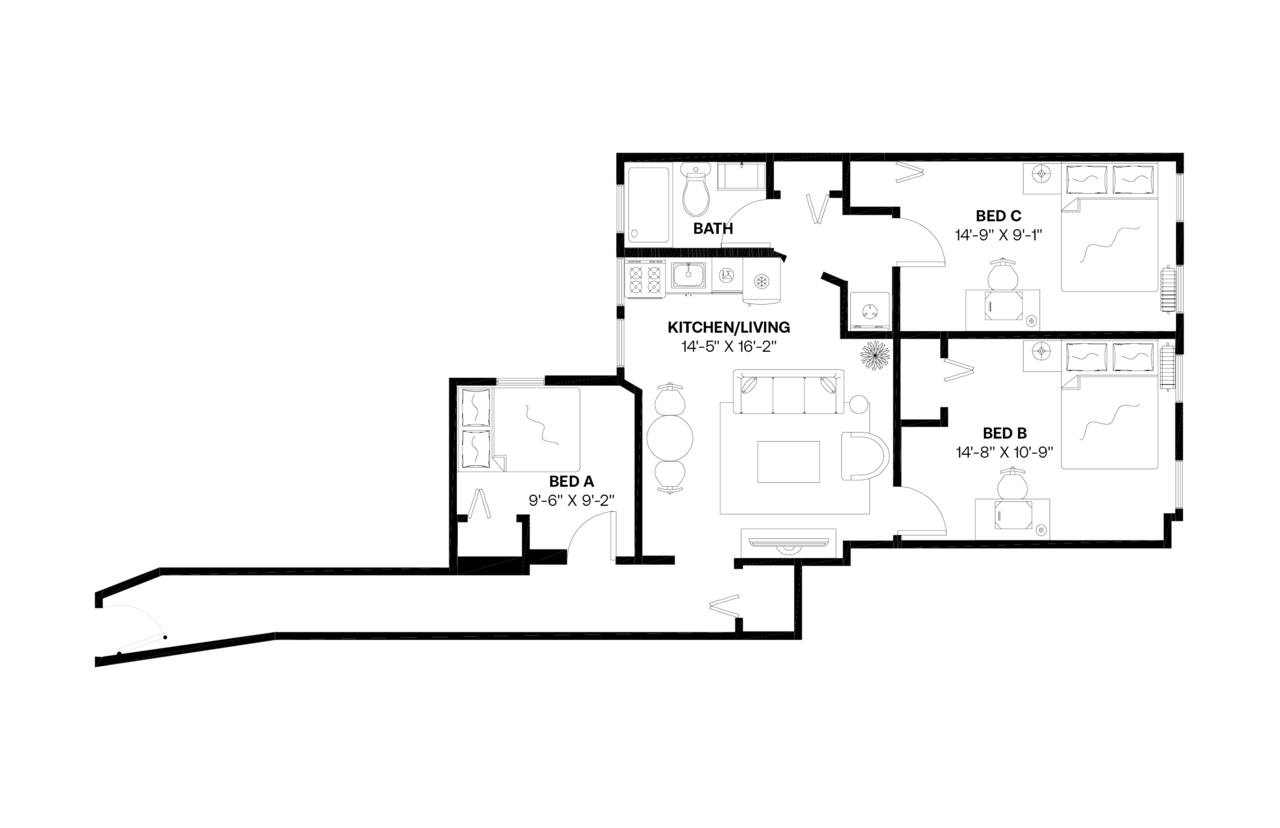  #700: East Harlem - Queen Bedroom C  -  #700: East Harlem  - Gallery -  2