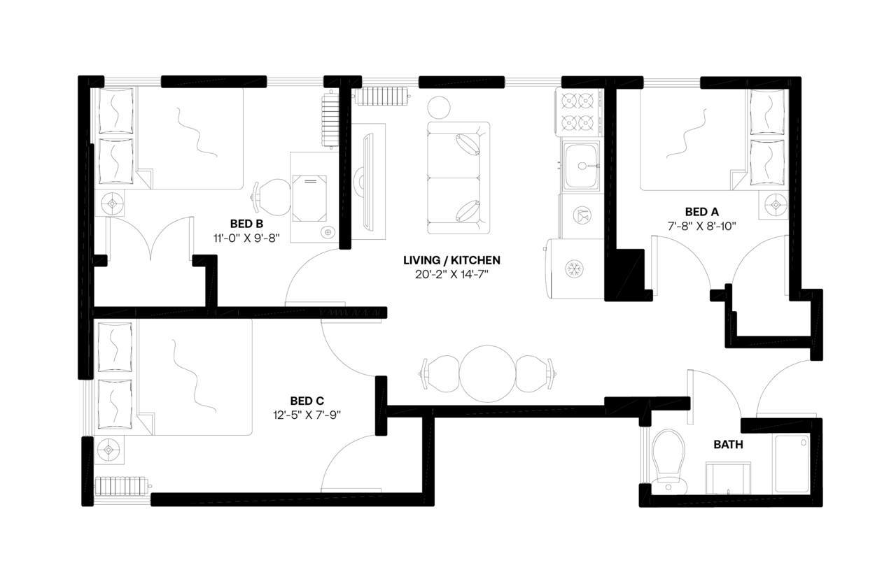 #716: East Village - Full Bedroom A - 9