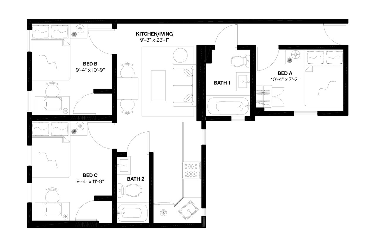 #786: Upper West Side - Full Bedroom C - #786: Upper West Side - Gallery - 13
