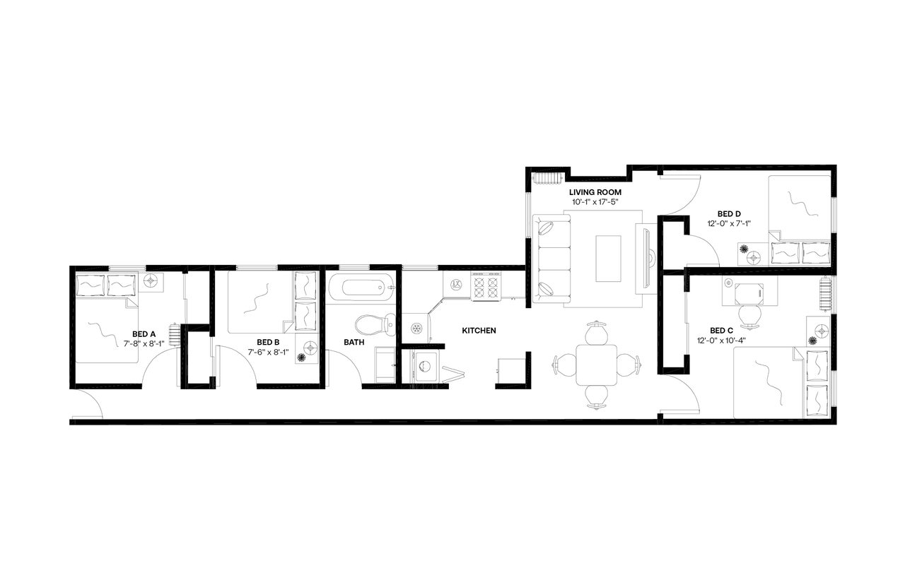  #779: Hamilton Heights - Full Bedroom A  -  #779: Hamilton Heights  - Gallery -  12