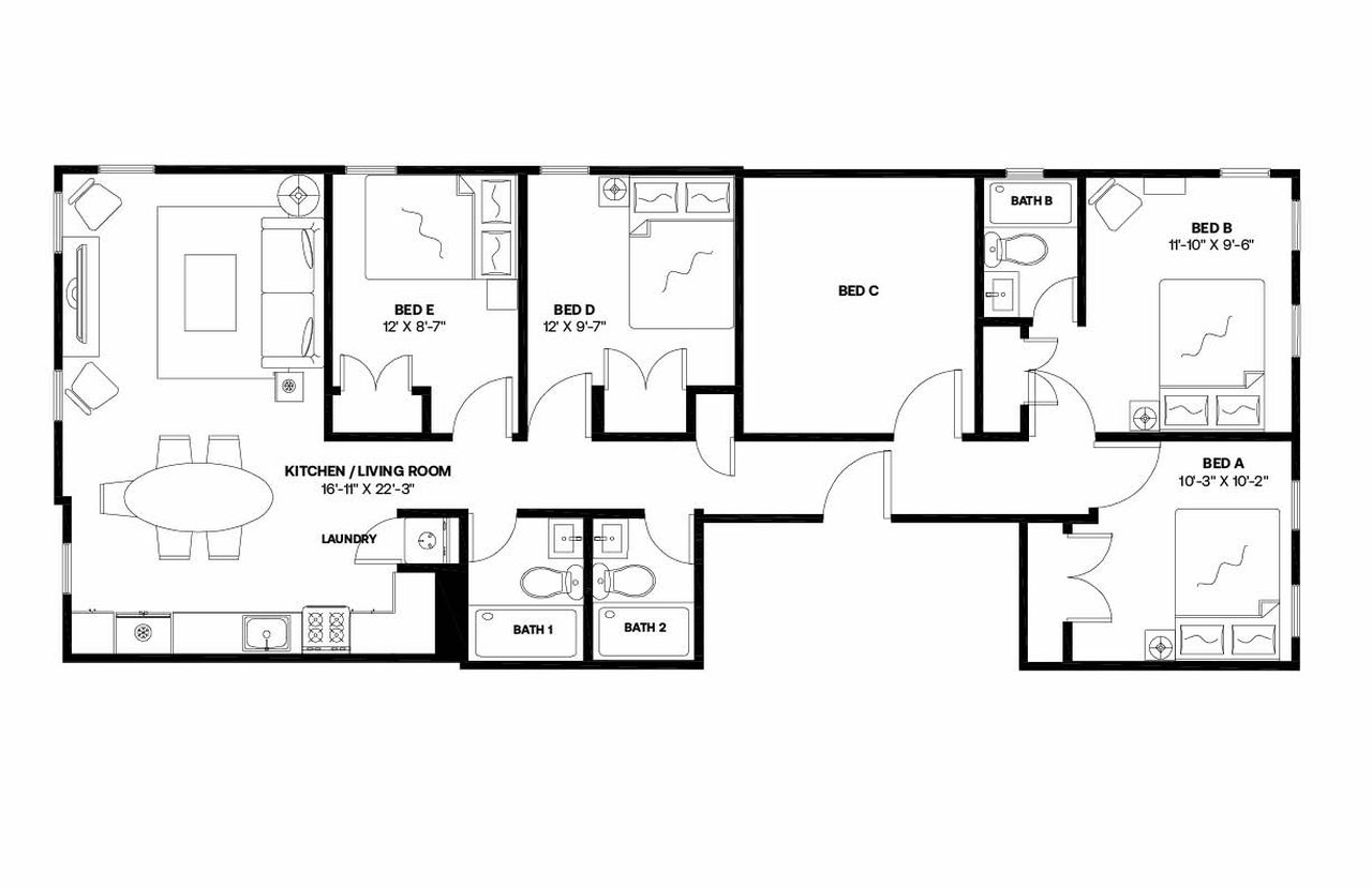 #1408: Ridgewood - Full Bedroom D (Furnished Only) - 2