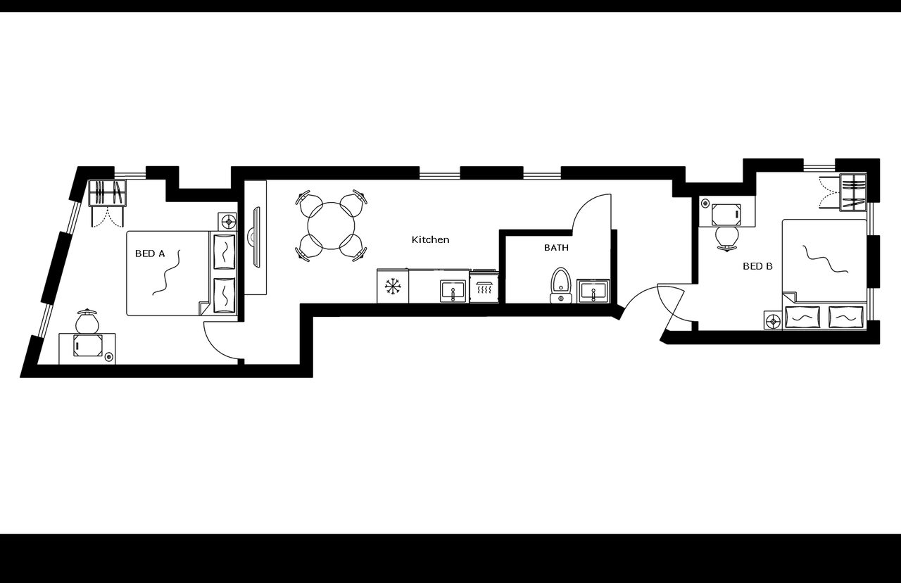  #1807: Bushwick - Queen Bedroom B  -  #1807: Bushwick  - Gallery -  2