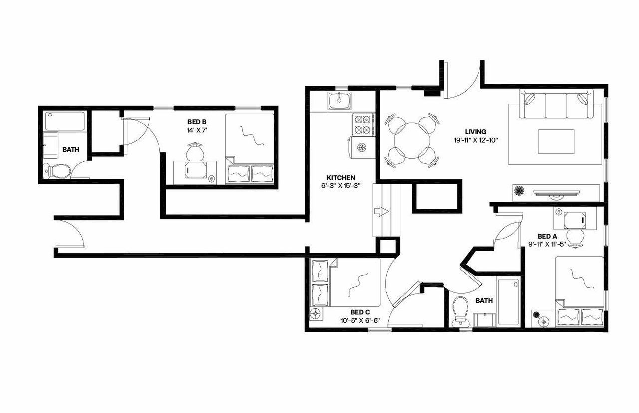  #890: Morningside Heights - Full Bedroom C  -  #890: Morningside Heights  - Gallery -  3