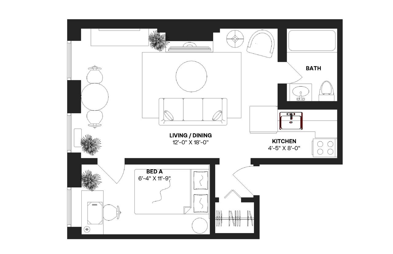 #135: Hell's Kitchen - 1 Bedroom (Full) - #135: Hell's Kitchen - Gallery - 13