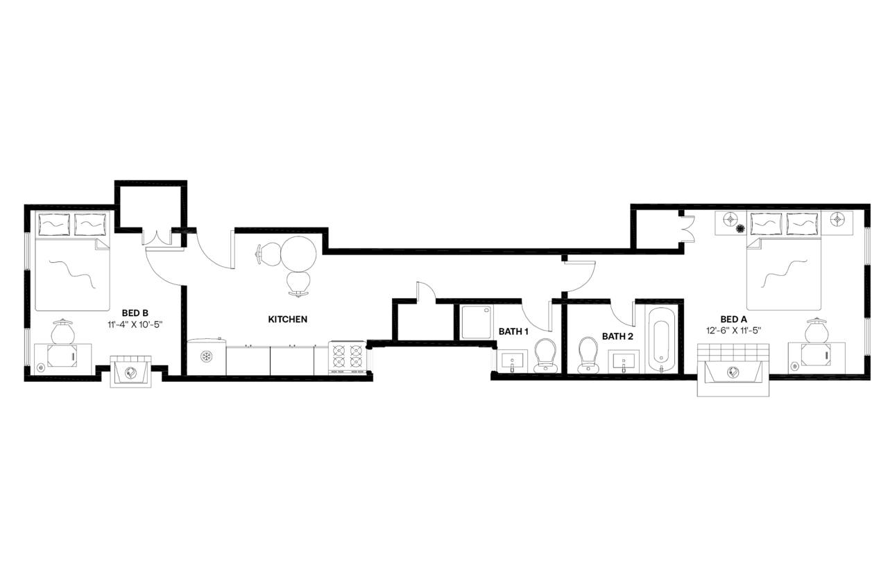  #579: East Harlem - Queen Bedroom A W/Private Bathroom  -  #579: East Harlem  - Gallery -  2