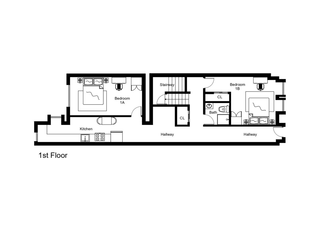  #102: West Harlem - Full Bedroom 2B  -  #102: West Harlem  - Gallery -  5