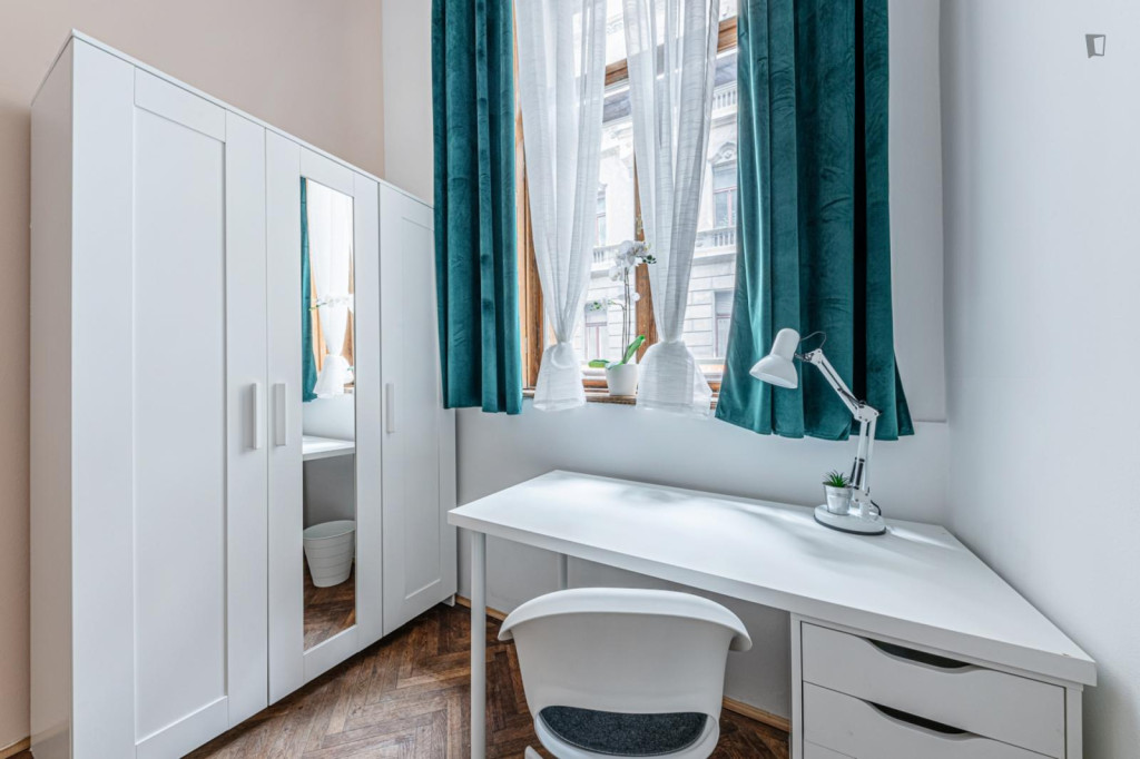 Bright single bedroom in a charming shared flat in Erzsébetváros