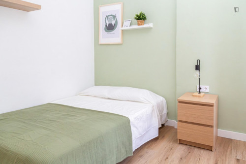 Attractive single bedroom in a property with balcony