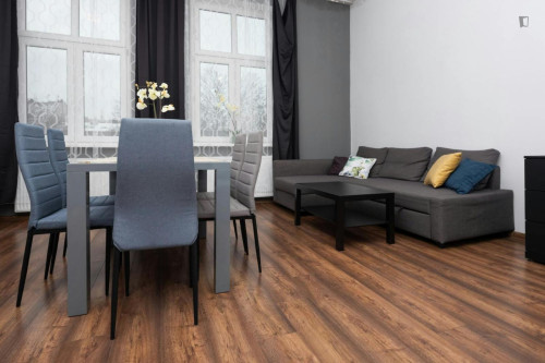 Appealing 2-bedroom flat in well-connected Kazimierz 