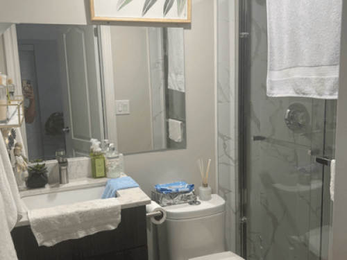 One bedroom in the basement 