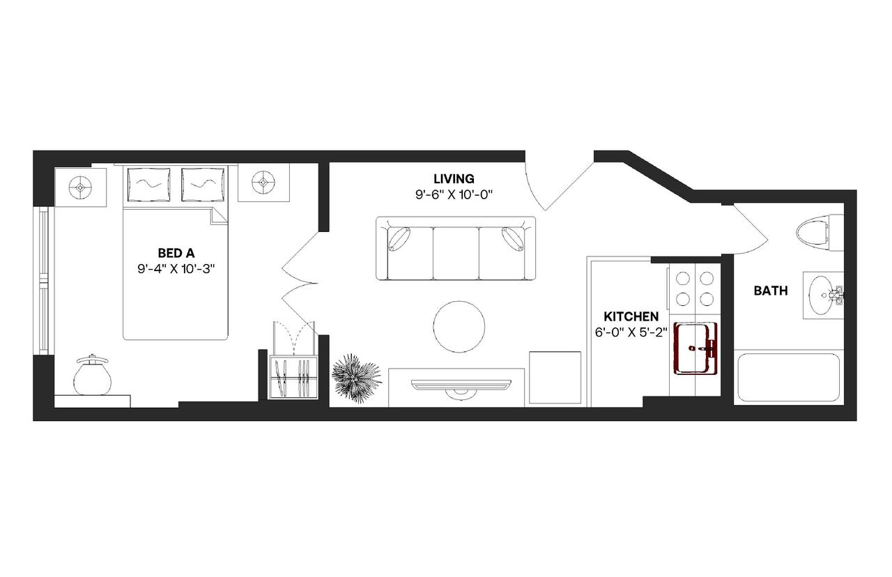 #185: Hell's Kitchen - 1 Bedroom (Full) - 5