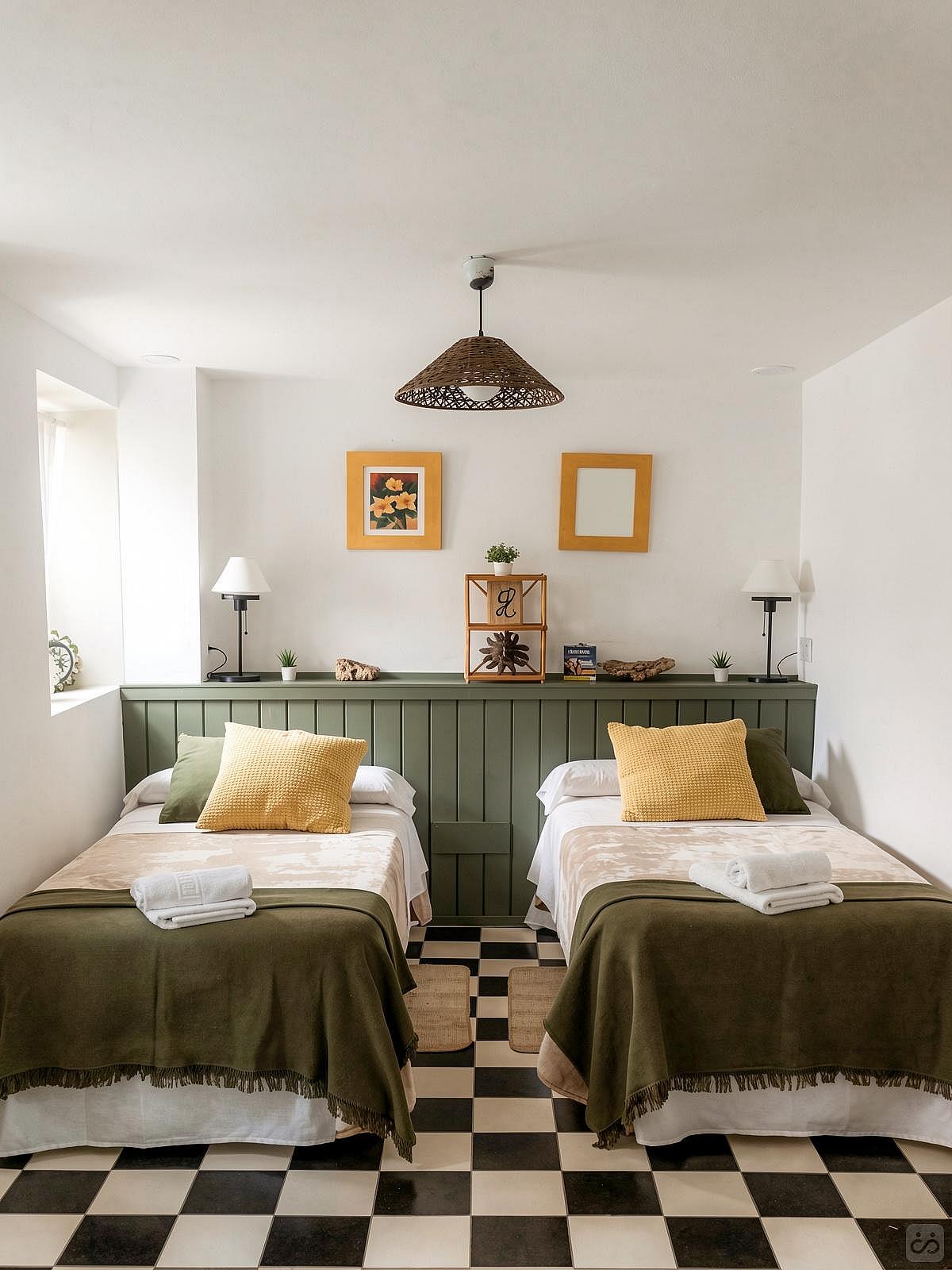 Private Normal Double - Vibrant Coastal Coliving in Historic Tarifa Old Town with Rooftop Terrace and Community Events - Gallery - 4