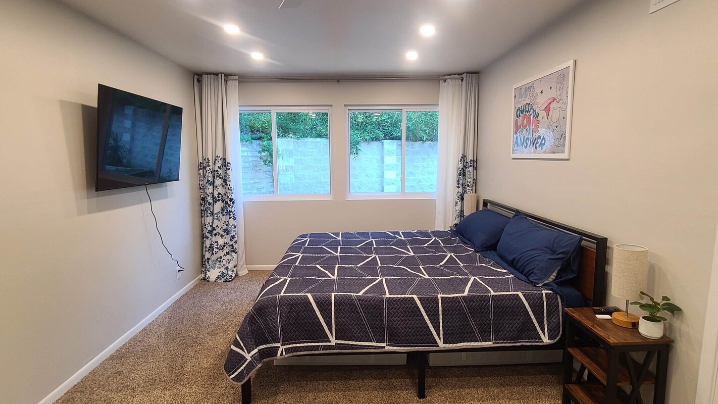  Master Bedroom(Single Bed)  -  Serene Large Room w/ private bath  - Gallery -  1