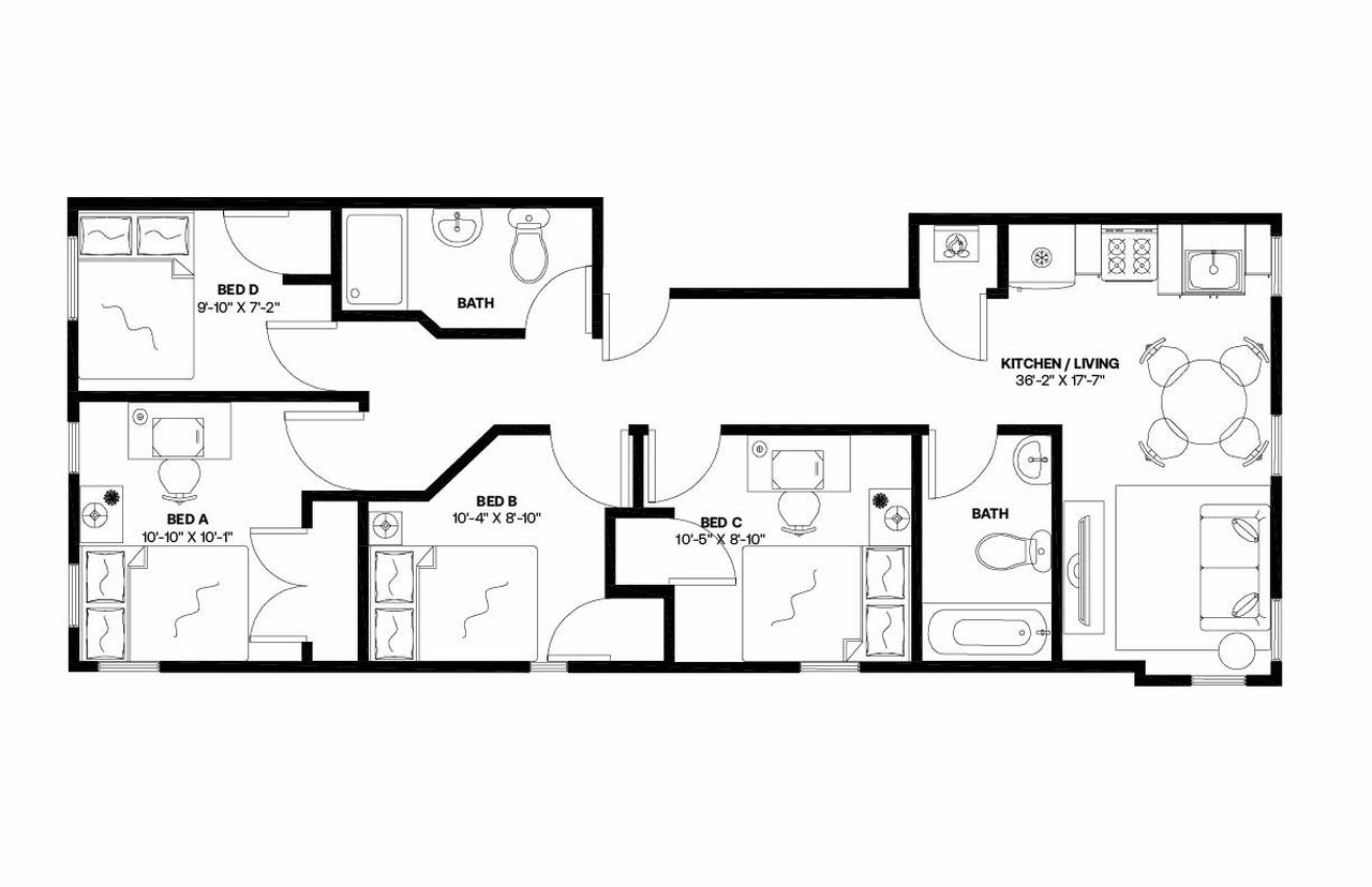 #840: Bedford-Stuyvesant - Full Bedroom A - #840: Bedford-Stuyvesant - Gallery - 12