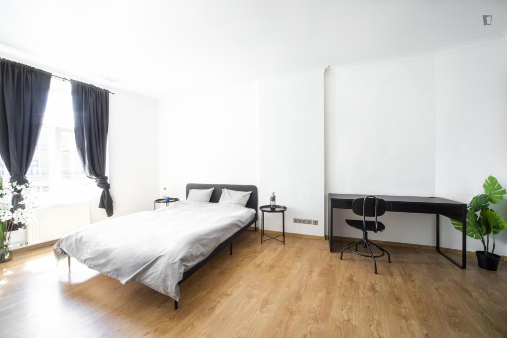 Bright double bedroom in cool shared flat in Latgale