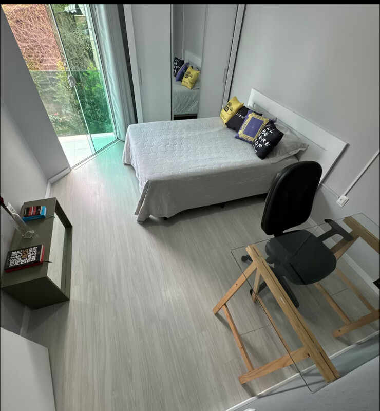 Quarto Privativo 1 Com Smart TV, AR E Sacada(Single Bed) - 1