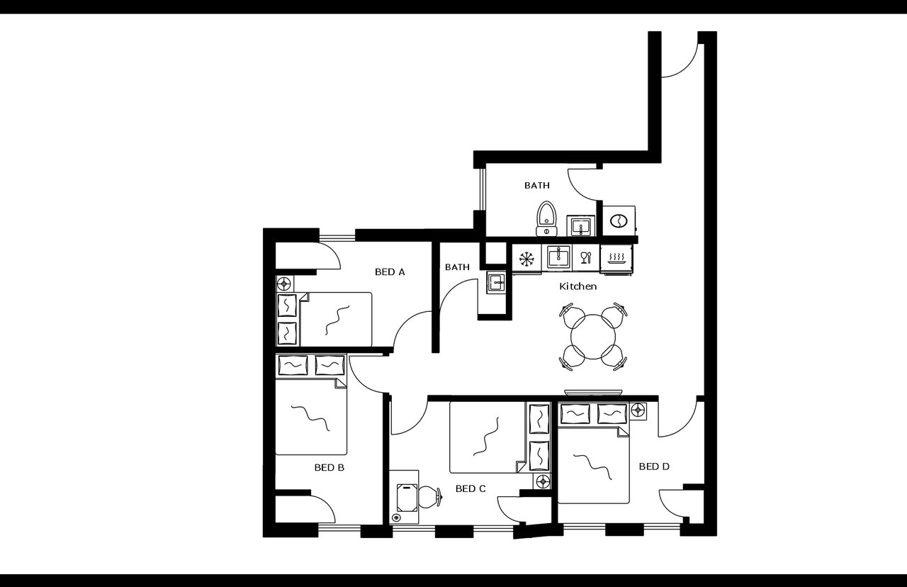 #1827: Upper West Side - Full Bedroom B - #1827: Upper West Side - Gallery - 10