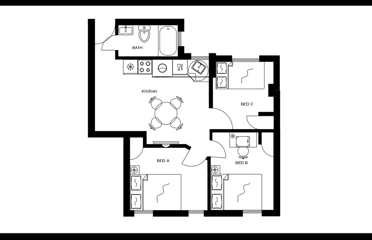  #1831: Central Harlem - Full Bedroom B  -  #1831: Central Harlem  - Gallery -  2