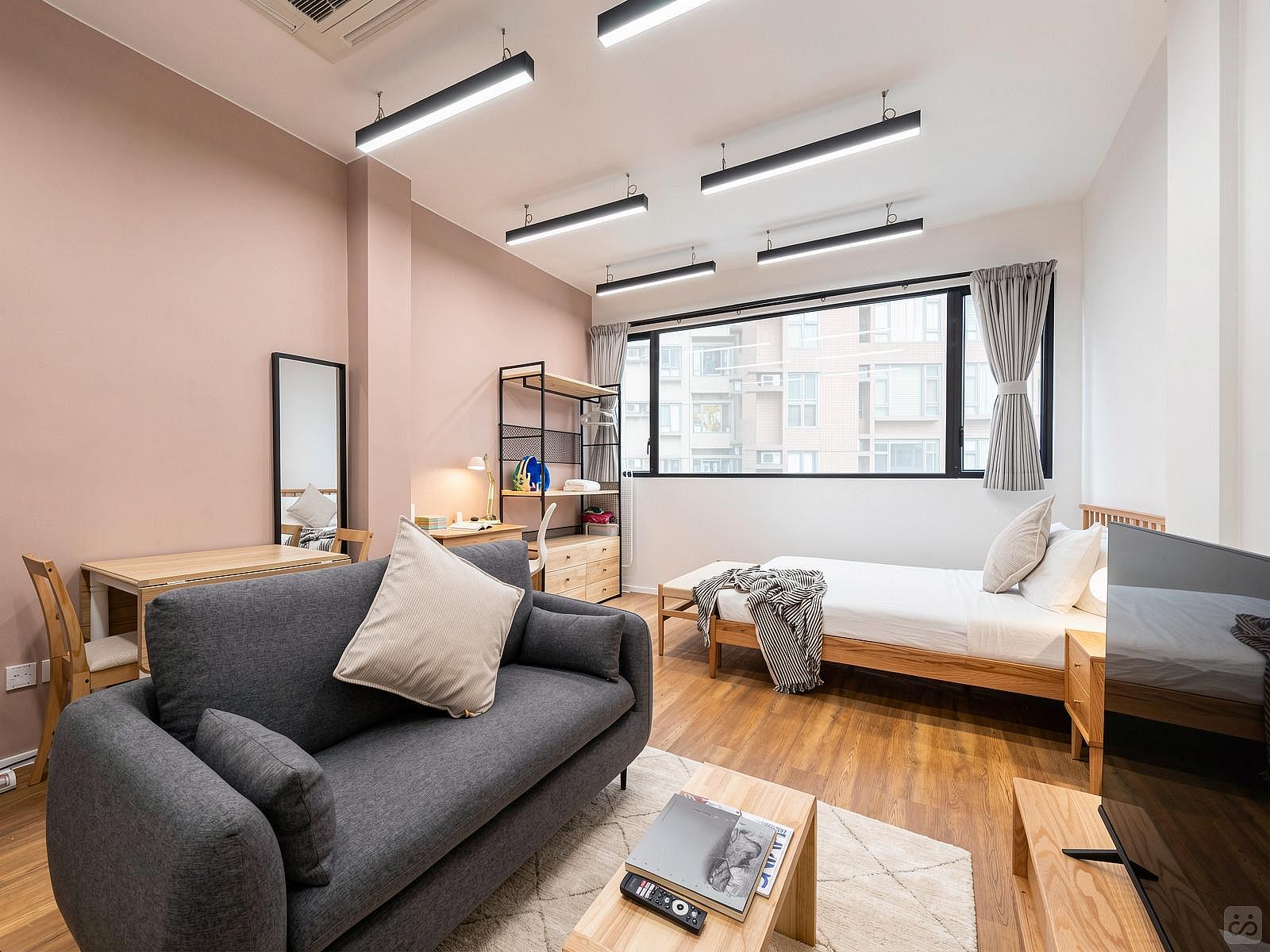  Medium Studio Apartment  -  Mid-Century Modern Coliving Oasis in Historic Tai Ping Shan Apartment  - Gallery -  46