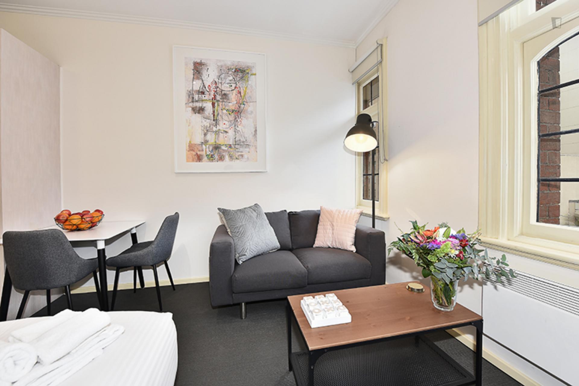 Modern studio near Flinders Street Railway Station