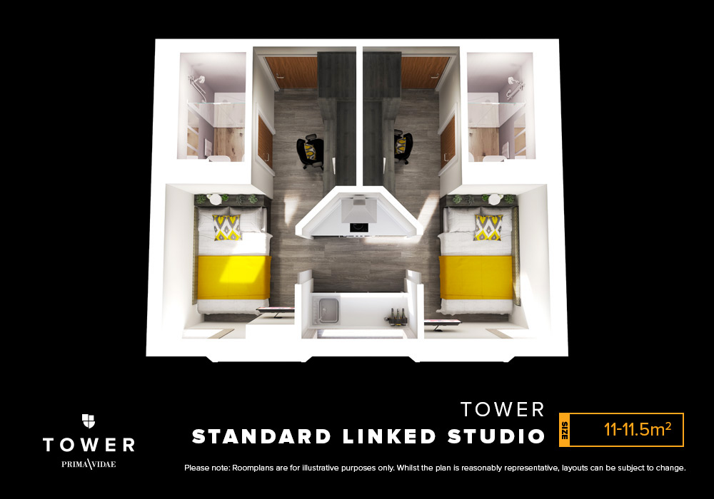  Bronze 2-Bed Apartment  -  Collegiate Tower  - Gallery -  2