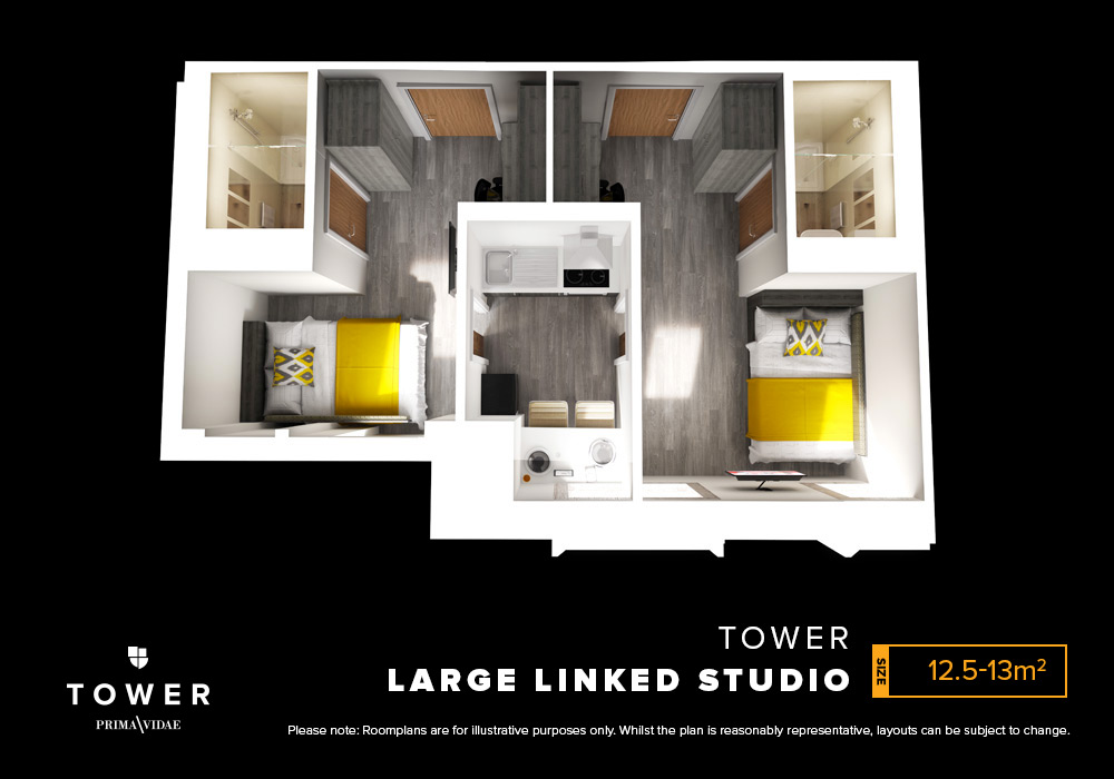  Silver 2-Bed Apartment  -  Collegiate Tower  - Gallery -  2