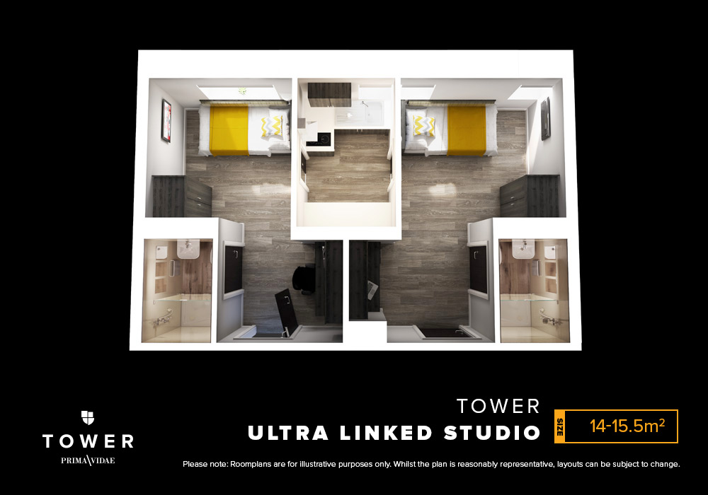  Gold 2-Bed Apartment  -  Collegiate Tower  - Gallery -  6