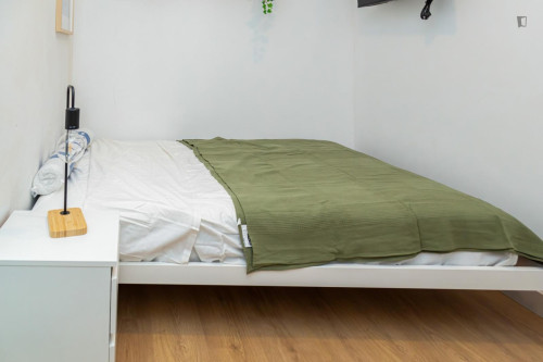 Cozy single bedroom in a property with balcony