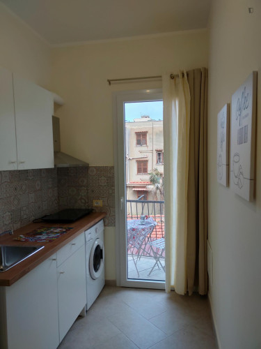 Modern studio with balcony close to Università di Palermo