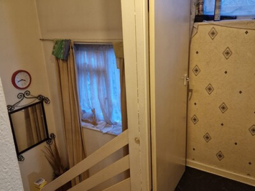 A large room in a family home
