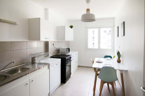 Tidy 13m² bedroom in coliving