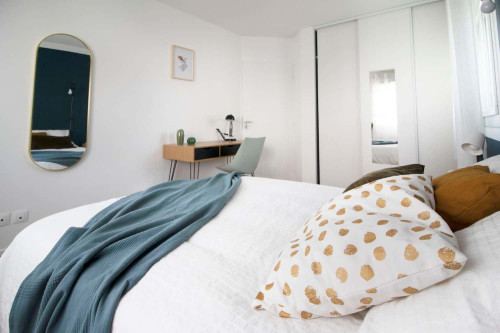 Tidy 13m² bedroom in coliving