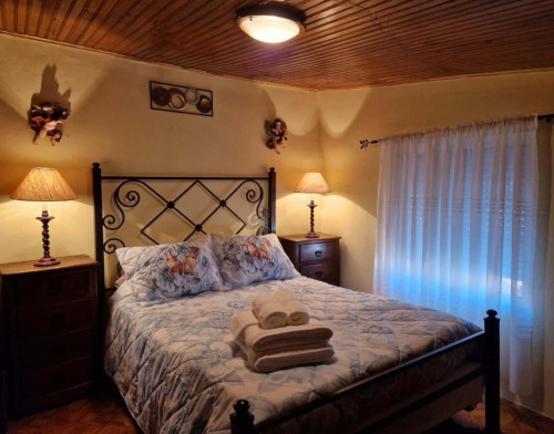 Cozy Portuguese house in Carregal with terrace and fireplace