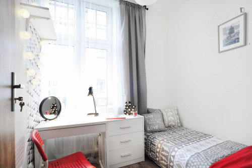 Comfy single bedroom in Wrzeszcz