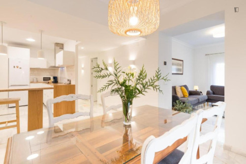 Pleasant 3-bedroom flat near Playa de la Malagueta