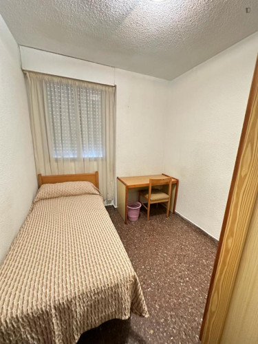 Pleasant single bedroom near the Castellón de la Plana train station