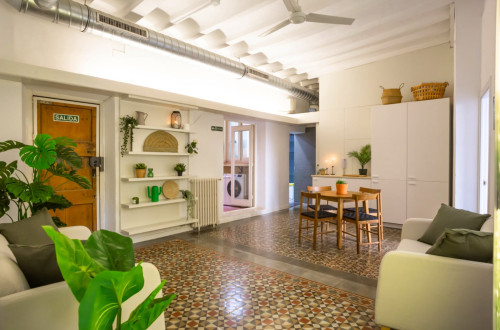 Spacious Designer Coliving Flat in the Heart of Ciutat Vella's Historic Gothic Quarter Apartment